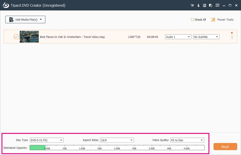 Configure Output Settings