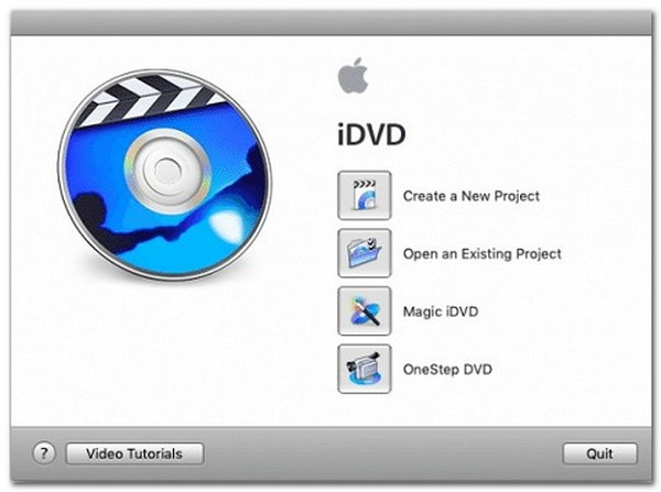iDVD az iMovie DVD-re írásához