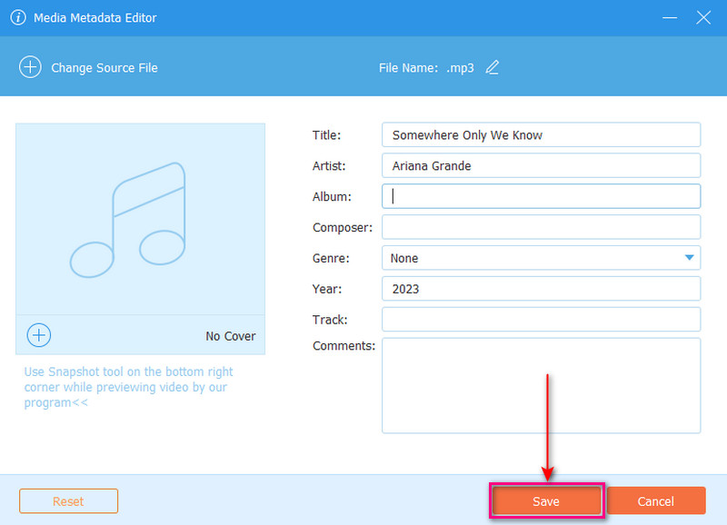 Periksa File Musik atau Video yang Diedit