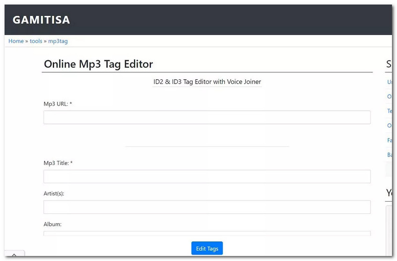 Gamitisa Best Music Tag Editor