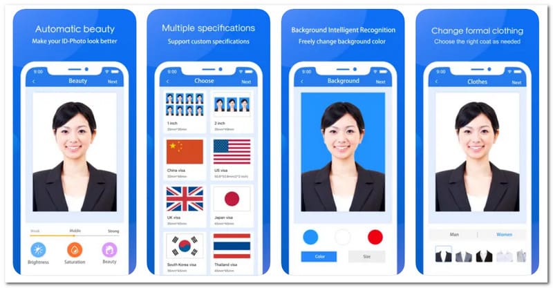 Id Photo Passport Photo Maker Trình chỉnh sửa ảnh Id