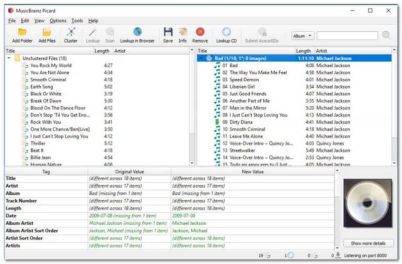 Musicbrainz Picard Miglior editor di tag musicali