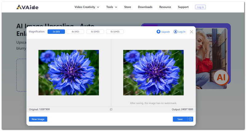 Avaide Image Upscaler Neurális Hálózati Képfelskálázás