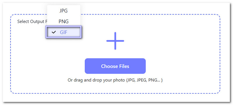 Choose Gif as The Output Format