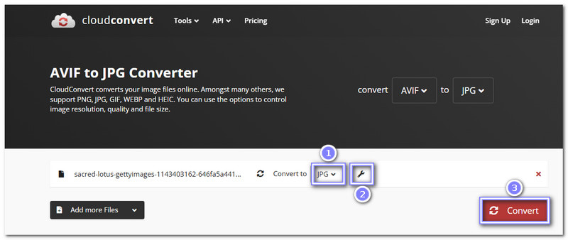 Cloudconvert Convert Avif to Jpg