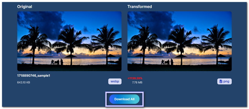 Cloudinary Convert Webp to Png Online
