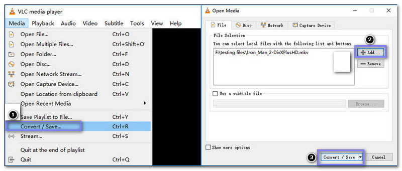 Convertir Facebook en MP4 avec VLC