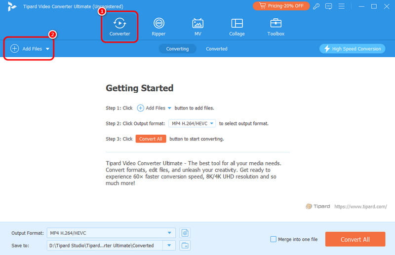 Convertitore Plus Aggiungi file video Avaide