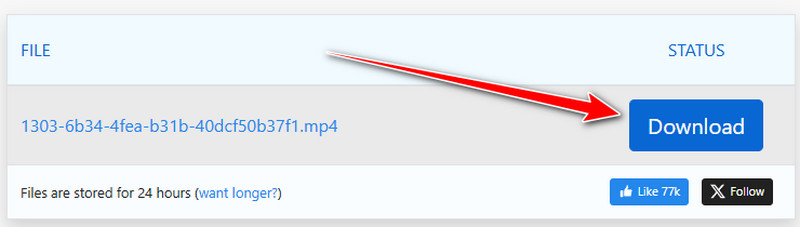 Download-Button Zamzar