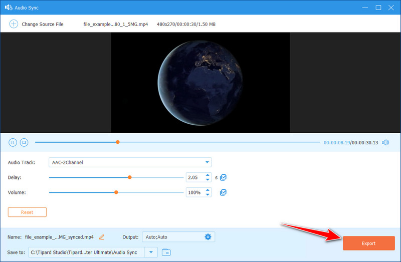 Export Synced Video