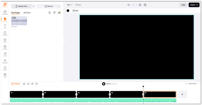 Looper audio Flexclip online