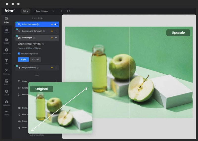 Fotor AI 画像アップスケーラー