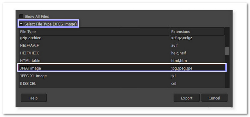 Gimp Convert Jfif to Jpg