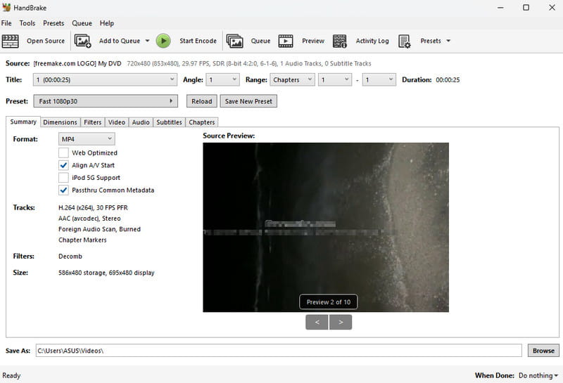 Handbrake 3D Blu-ray Ripper