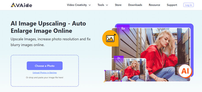 Peningkat Resolusi Gambar Avaide Image Upscaler