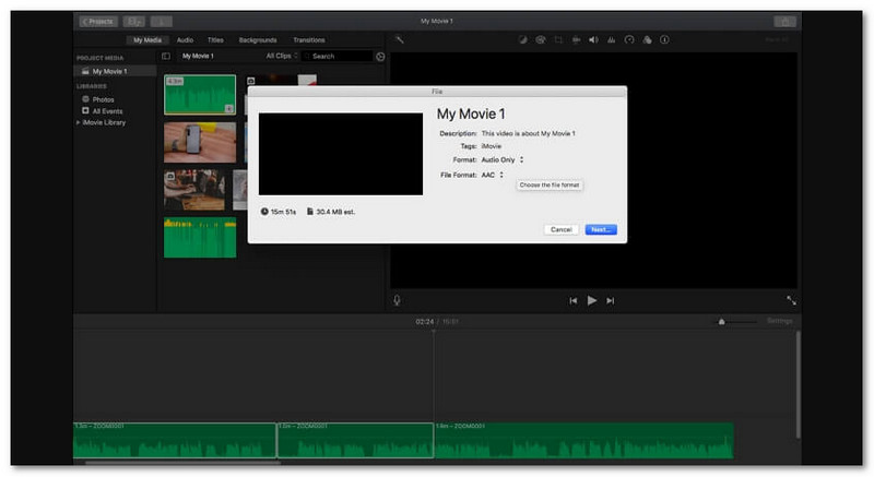 Imovie 最佳音频合并器