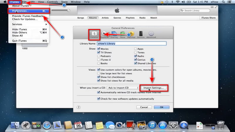 iTunes General Preference