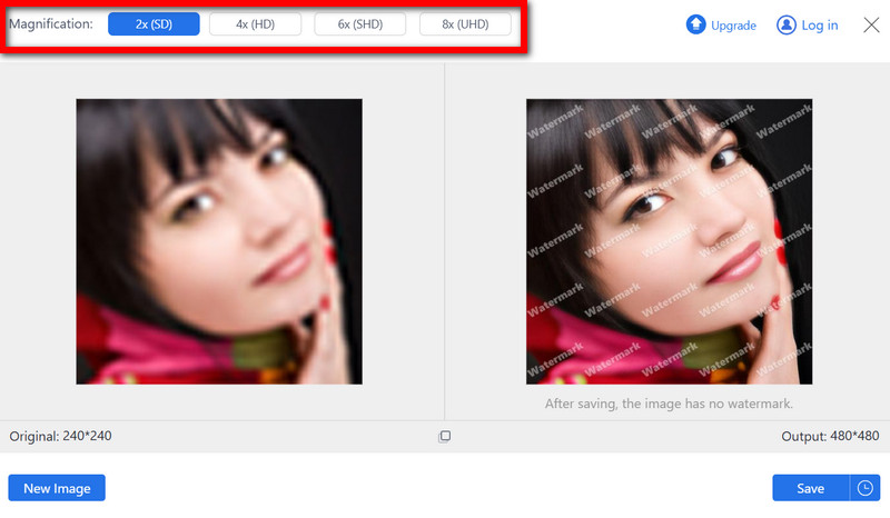 Magnification Options