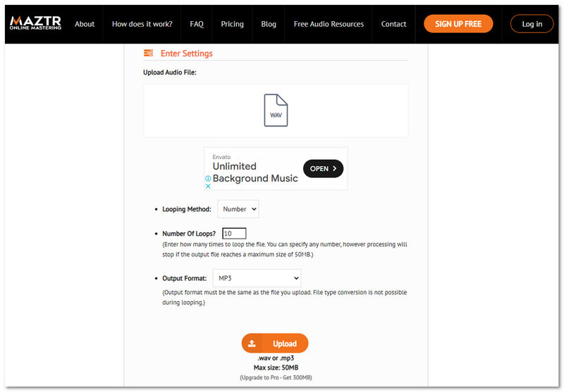 Looper audio Maztr online