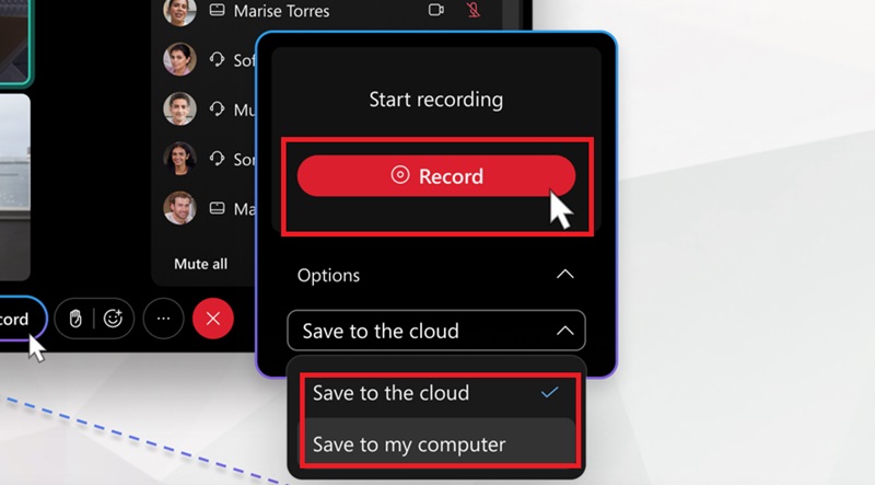 Record Webex Meeting