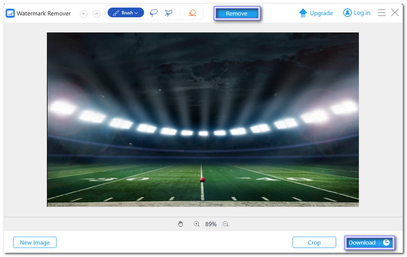Salve sua imagem sem a marca d'água Envato
