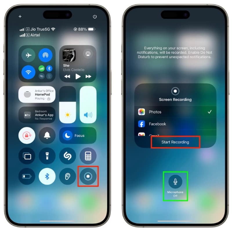 Screen Record IOS