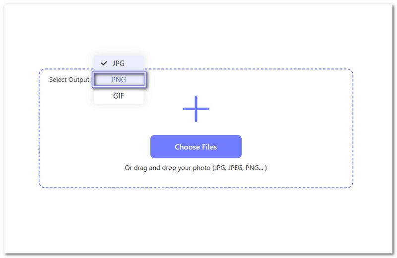 Select Png As Output Format