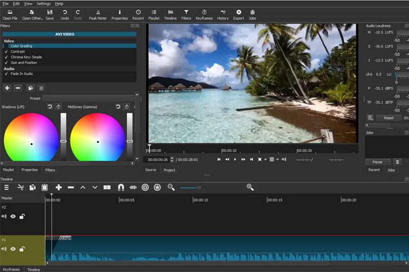 Interfaccia Shotcut