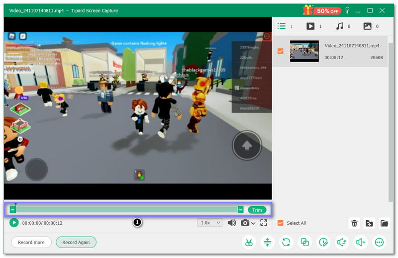 Zatrzymaj nagrywanie Roblox