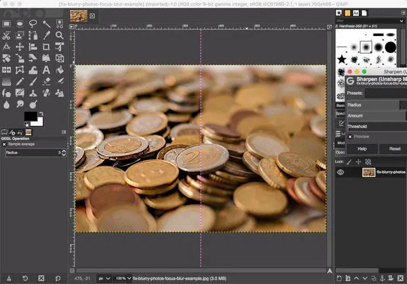 Folosind Gimp