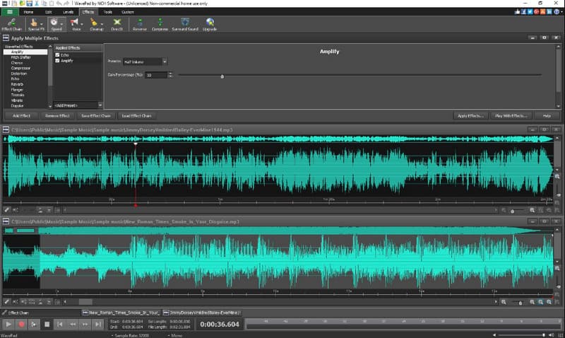 Editor de audio Wavepad