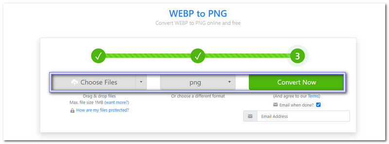 Zamzar Convert Webp to Png Online
