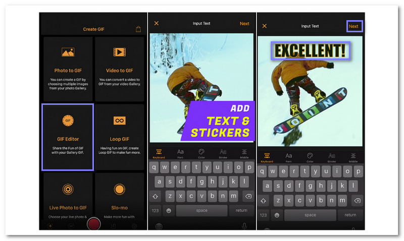 Add Text to GIF on iPhone