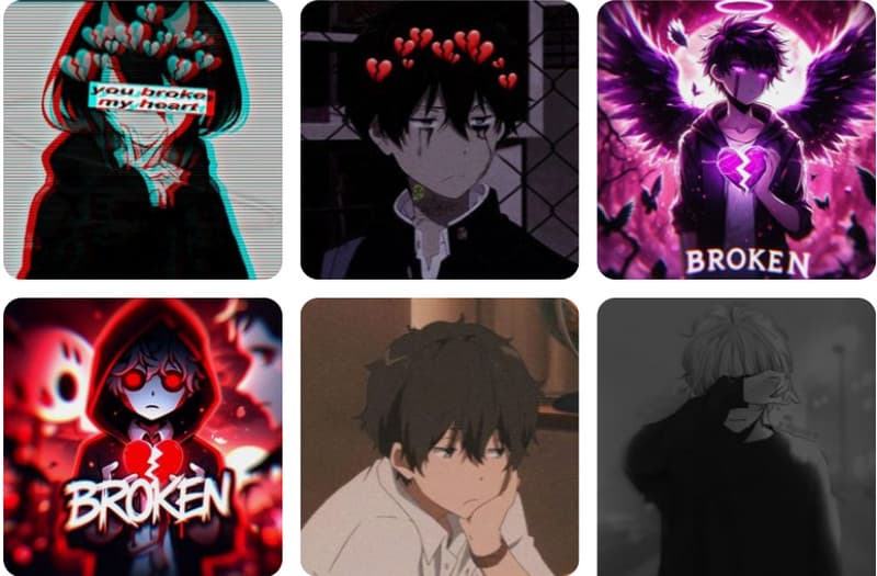 Broken Anime Pfp