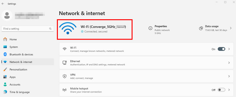Semak Sambungan Internet
