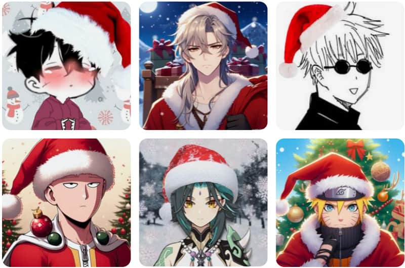 Χριστουγεννιάτικο Anime Pfp