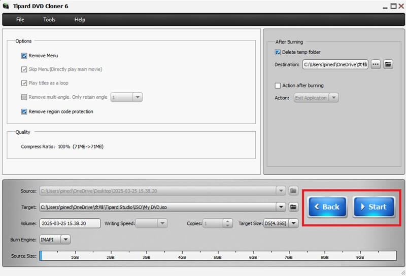 克隆文件Tipard DVD克隆器
