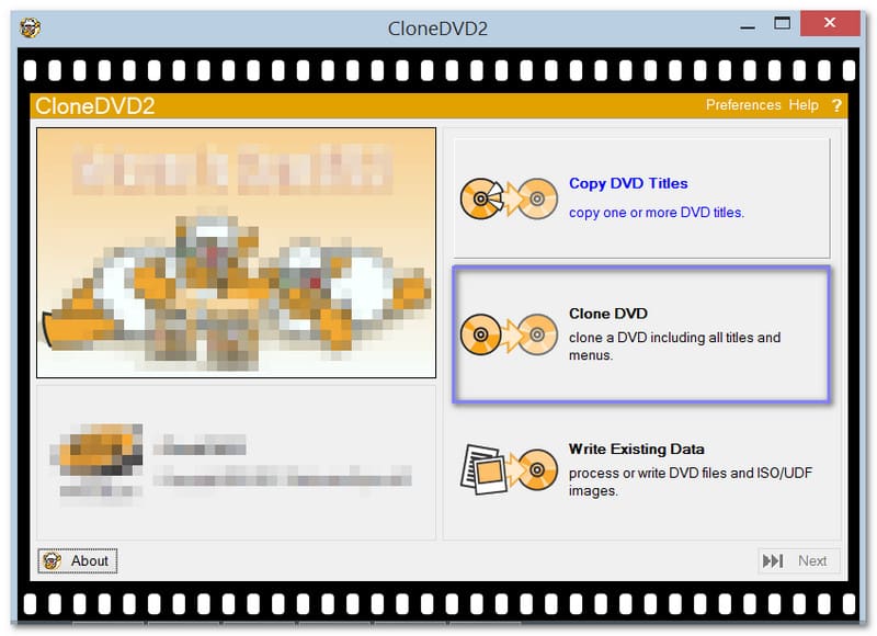 Clonedvd kopíruje DVD na jiné DVD ve Windows 8/7