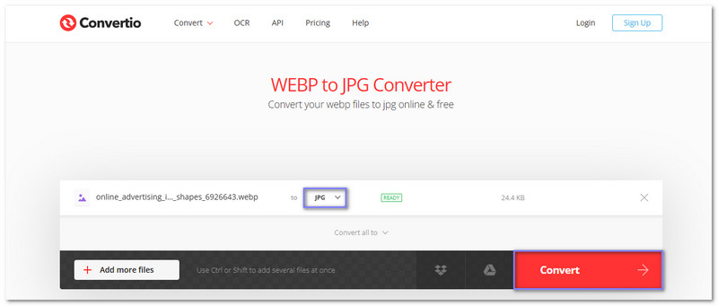 Convertio Illustrator 画像を JPEG に無料でオンライン変換