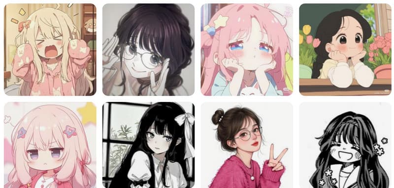 Χαριτωμένο κορίτσι anime Pfp