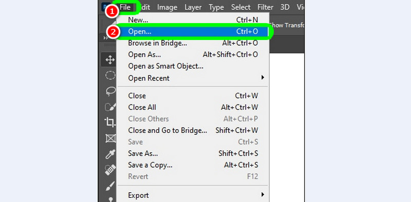 Datei Öffnen Photoshop