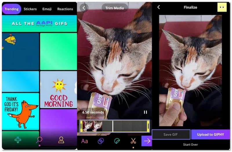 Giphy เปลี่ยนรูปถ่ายสดเป็น GIF