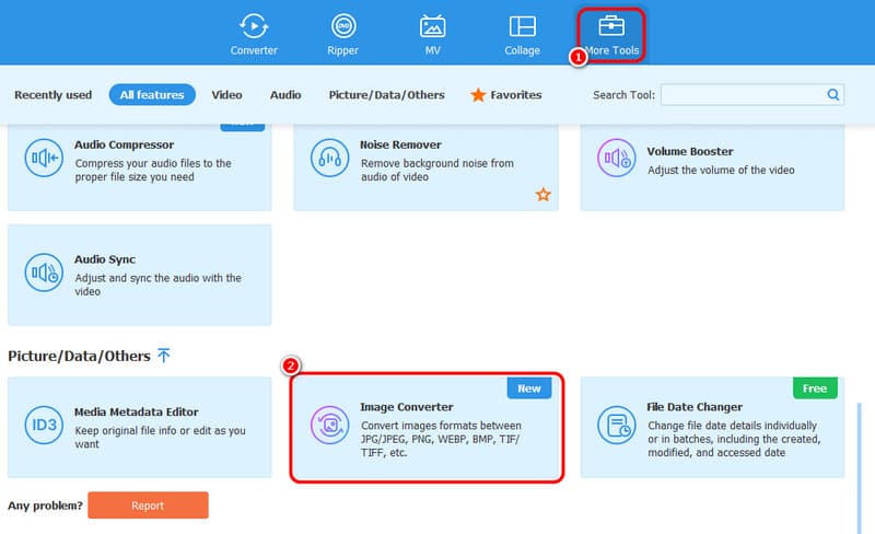 Plus d'outils Convertisseur d'images Avaide
