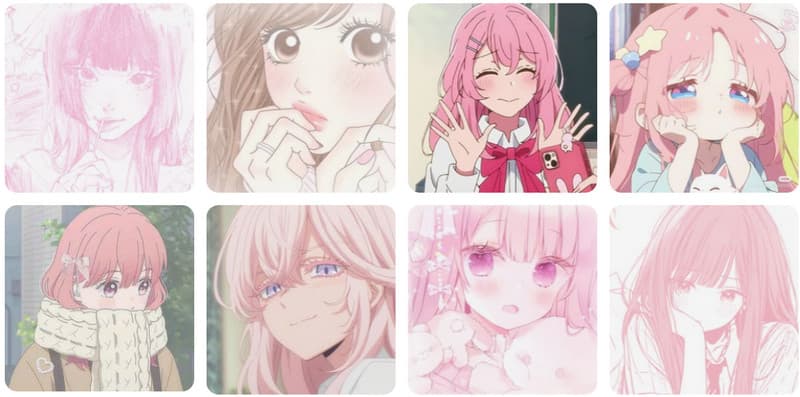 Ροζ Anime Pfp