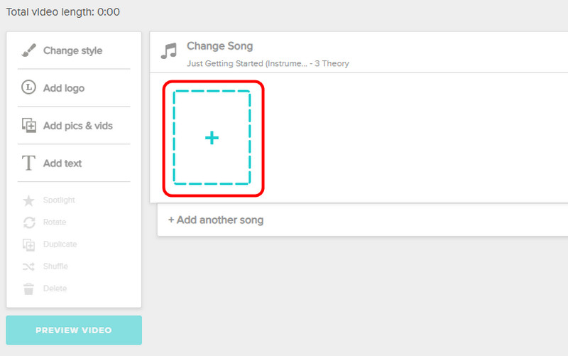 Plus Button Animoto