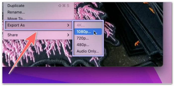 Quicktime Convertir un GIF en MOV sur Mac