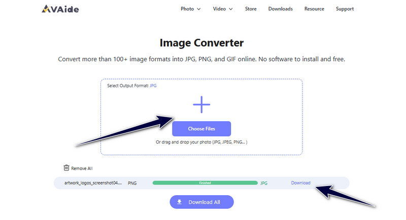 Comece a converter EPS