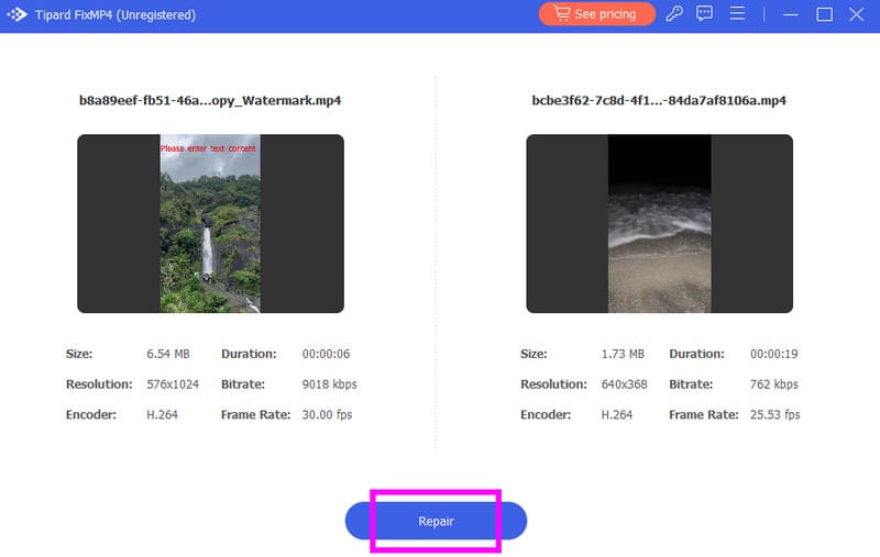 Ketik Butang Pembaikan