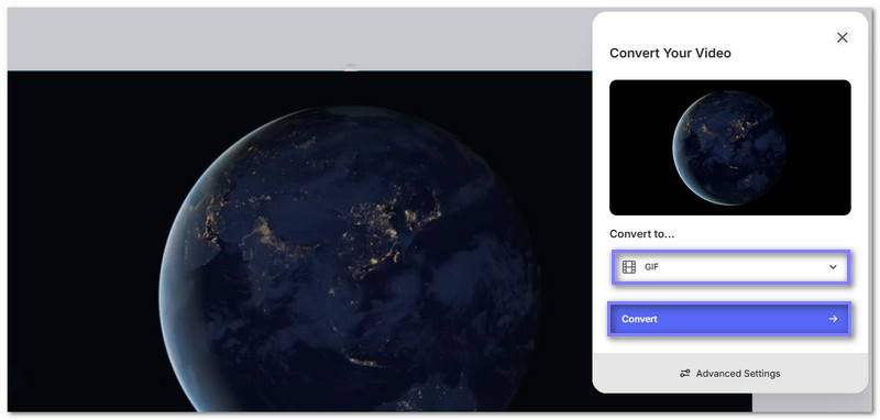 Veed Io Converte MOV para GIF grátis online