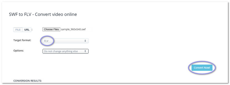 Aconvert Convertir SWF en ligne